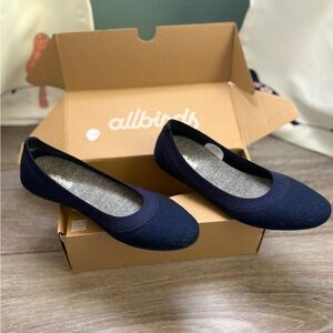allbirds Women's Navy Wool Breezers Flats 8M Worn 1x